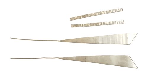 Judy Larson's Designer Stick Earrings Remodel - , Contemporary Wire Jewelry, Cutting, Cutting Tool, Cutters, Butane Torch, Soldering, Solder, sanding, filing, polishing, I used several longer textured silver pieces